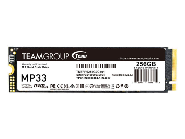TeamGroup 256GB NVMe SSD (M.2) - PC-Webshop.nl